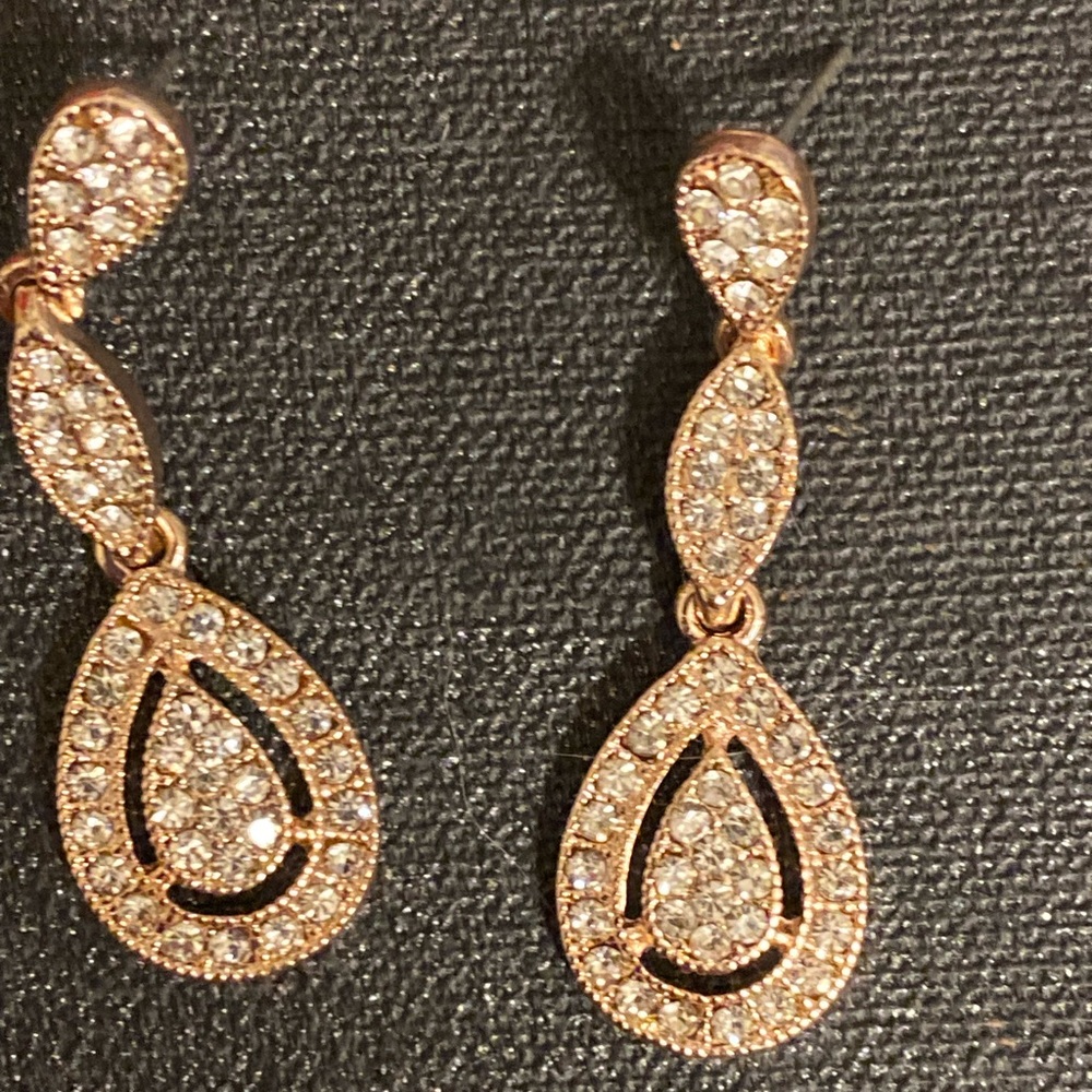 Rose gold earrings